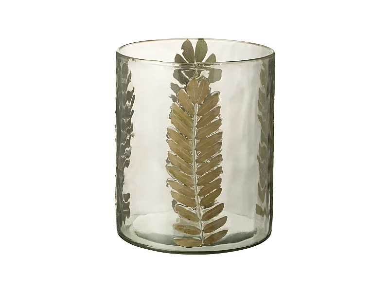 Vaso in vetro multicolore 19x19x23 cm