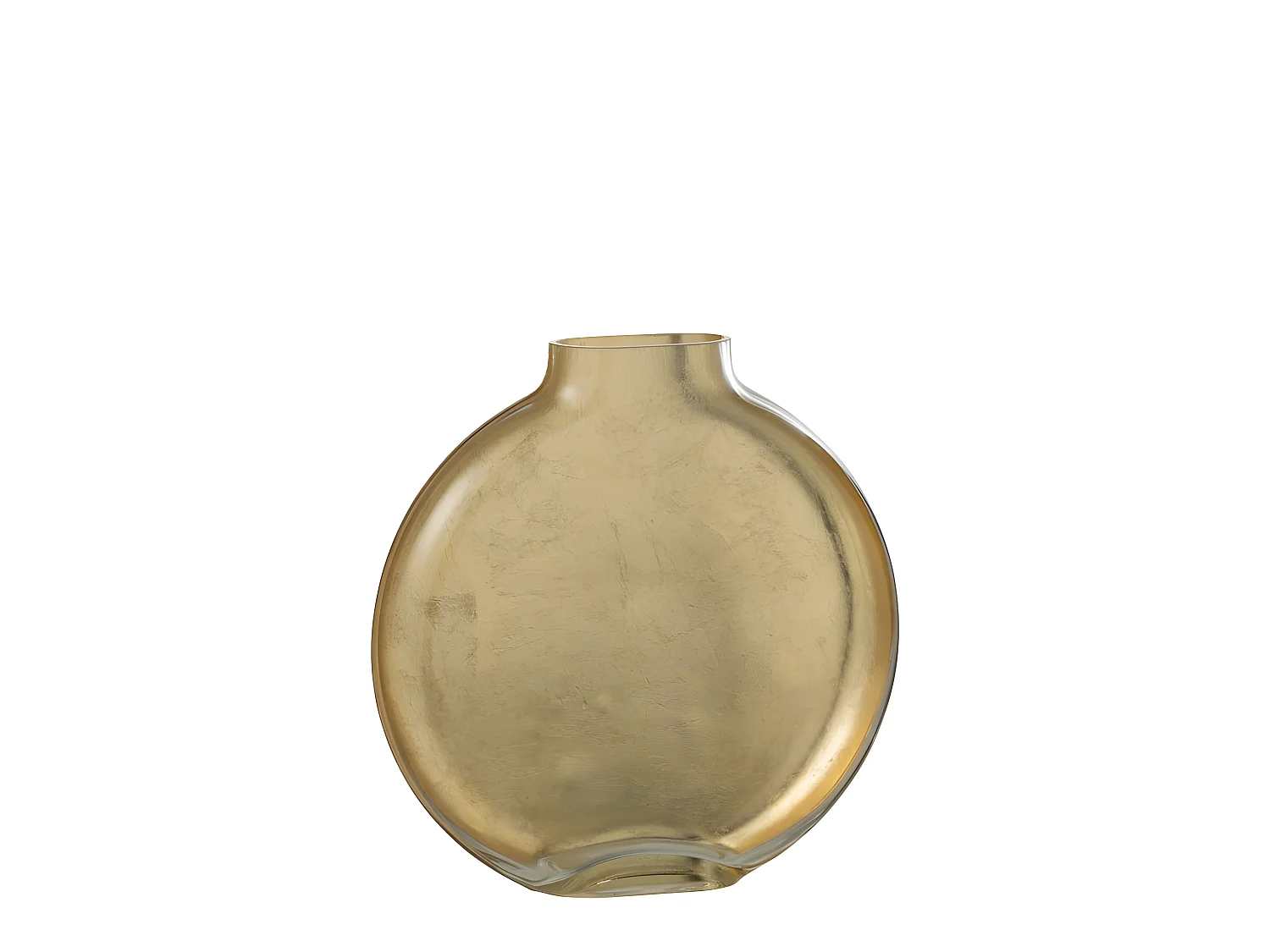 Jarrón de vidrio transparente de 24x5x26 cm