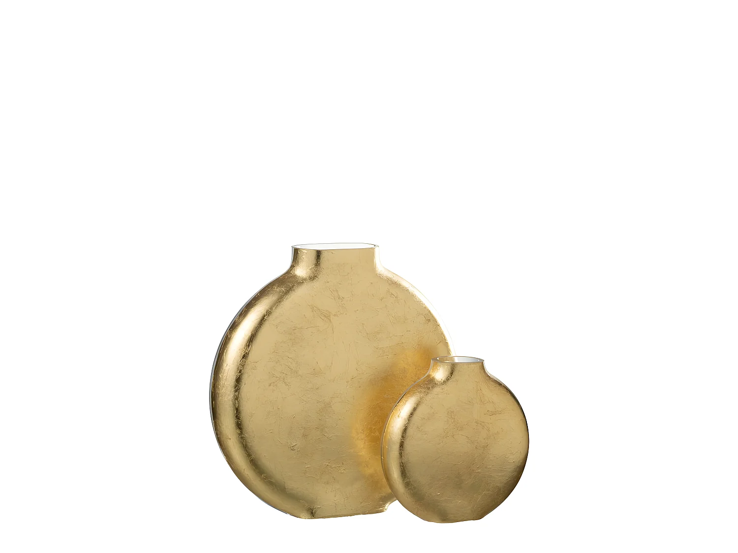 Jarrón de vidrio transparente de 24x5x26 cm