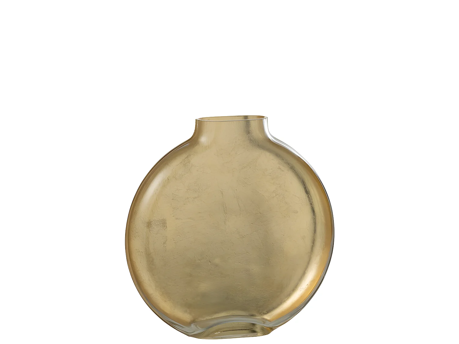 Jarrón de vidrio transparente de 24x5x26 cm