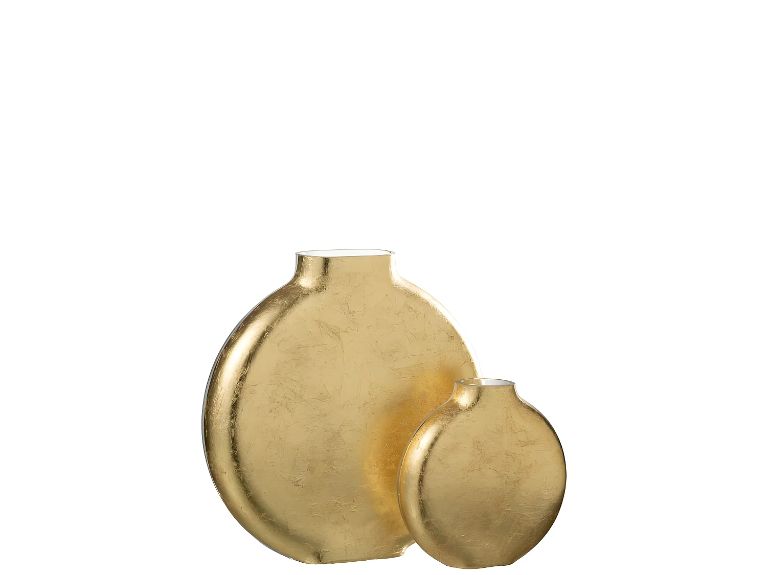 Jarrón de vidrio transparente de 24x5x26 cm