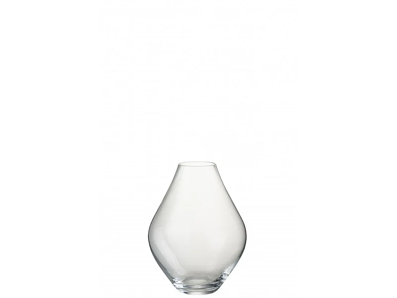Vase Design en Verre "Cleo" 28cm Transparent