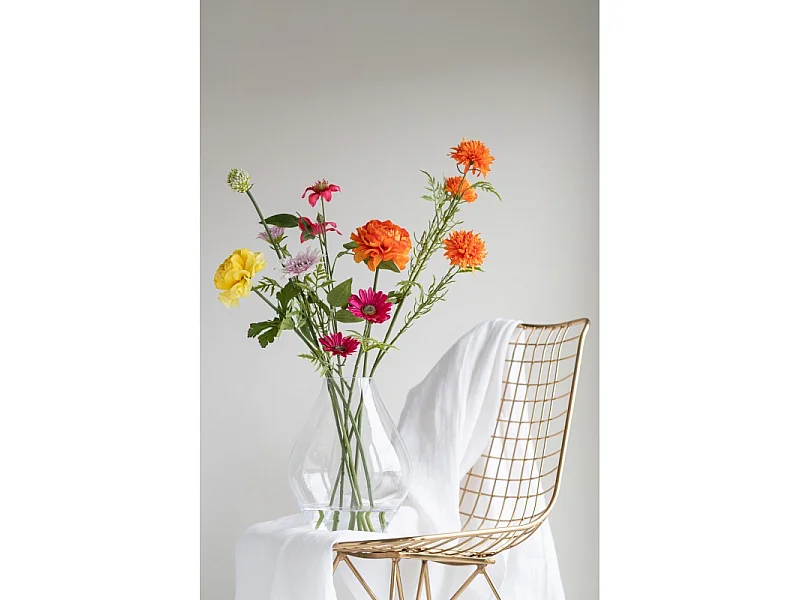 Vase Design en Verre "Cleo" 28cm Transparent