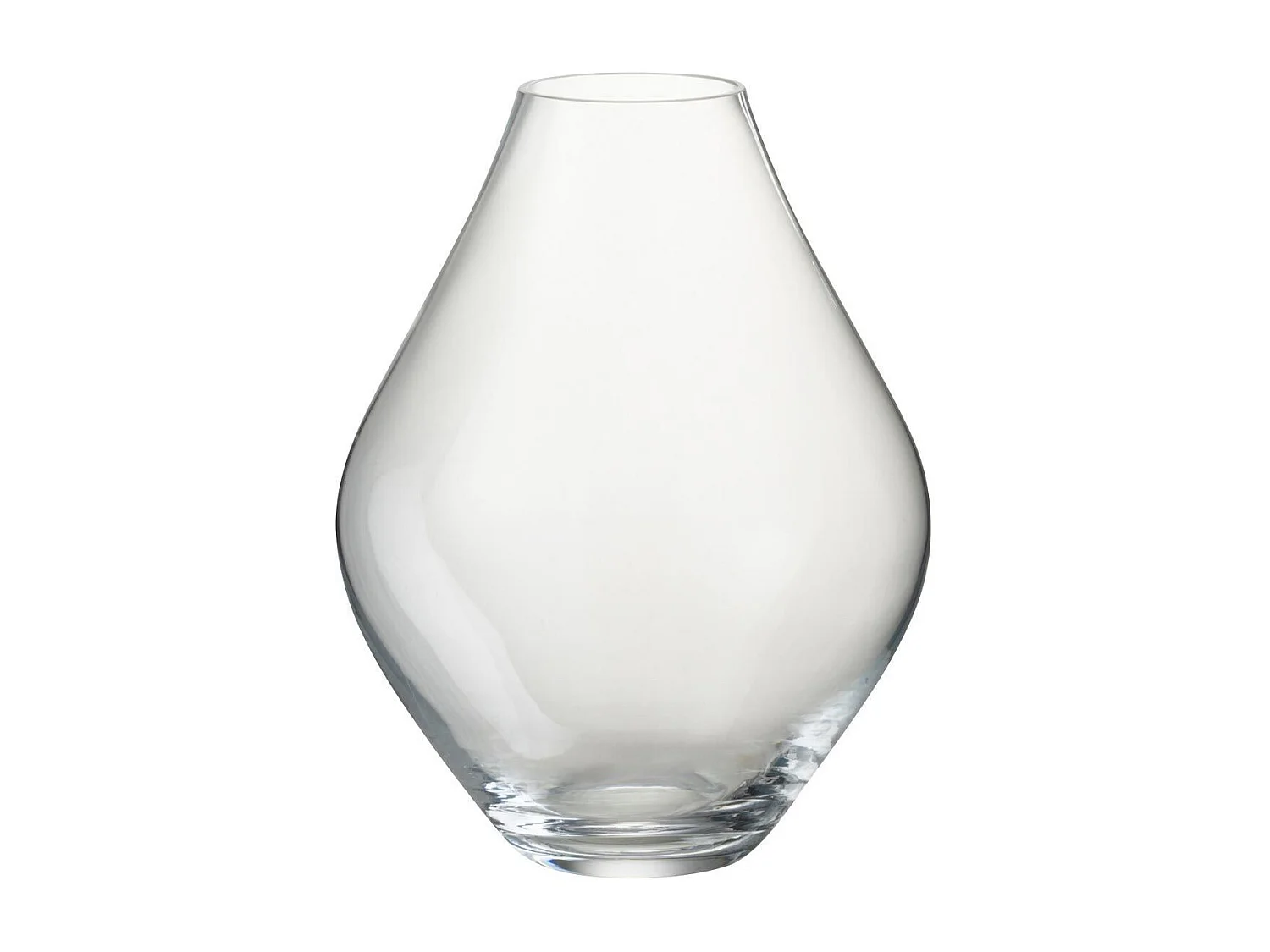 Vaso in vetro trasparente 22x22x28 cm