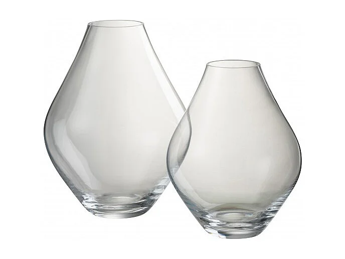 Vaso in vetro trasparente 22x22x28 cm