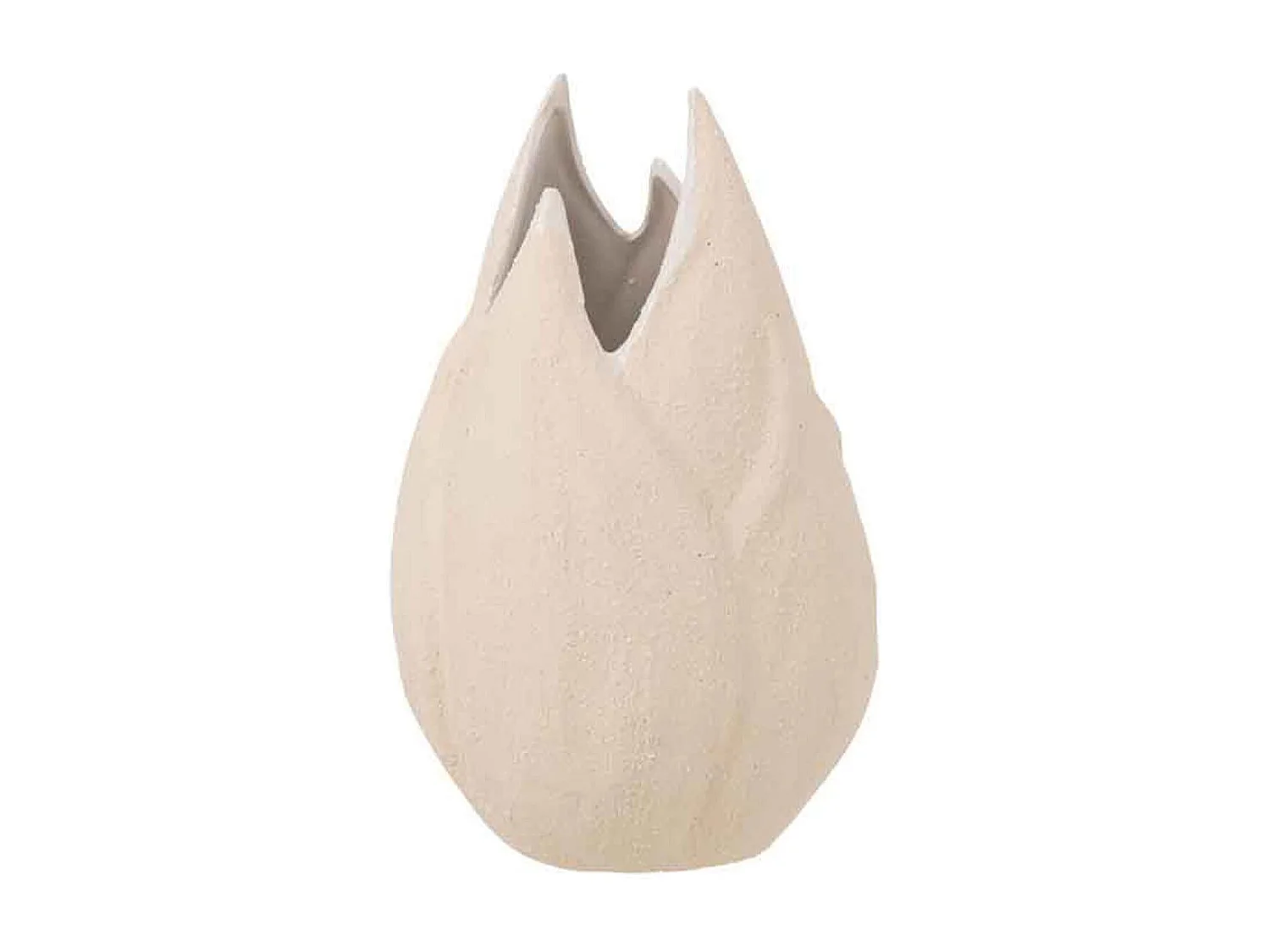 Vaso in ceramica beige 18x18x32 cm