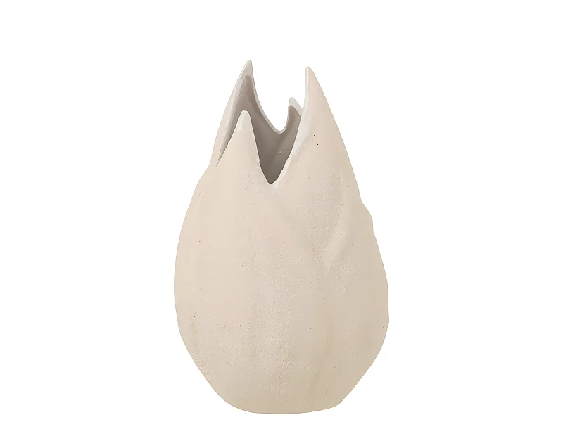 Vaso in ceramica beige 18x18x32 cm