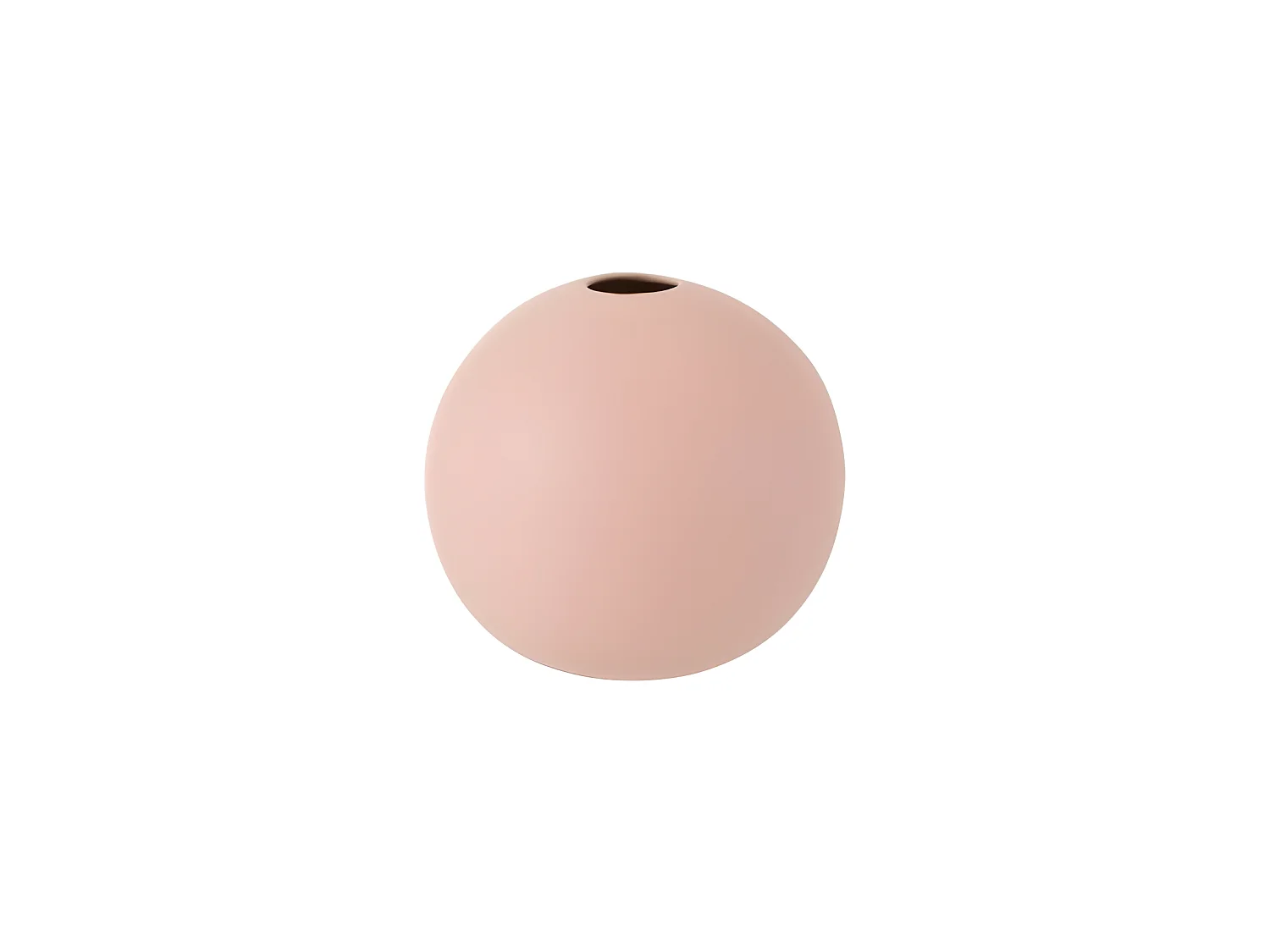 Vaso sferico in ceramica rosa pastello D18cm