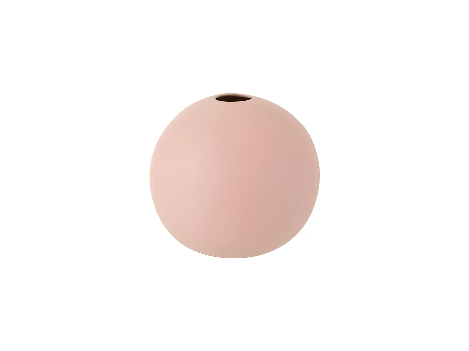 Vase boule en céramique rose pastel D18cm