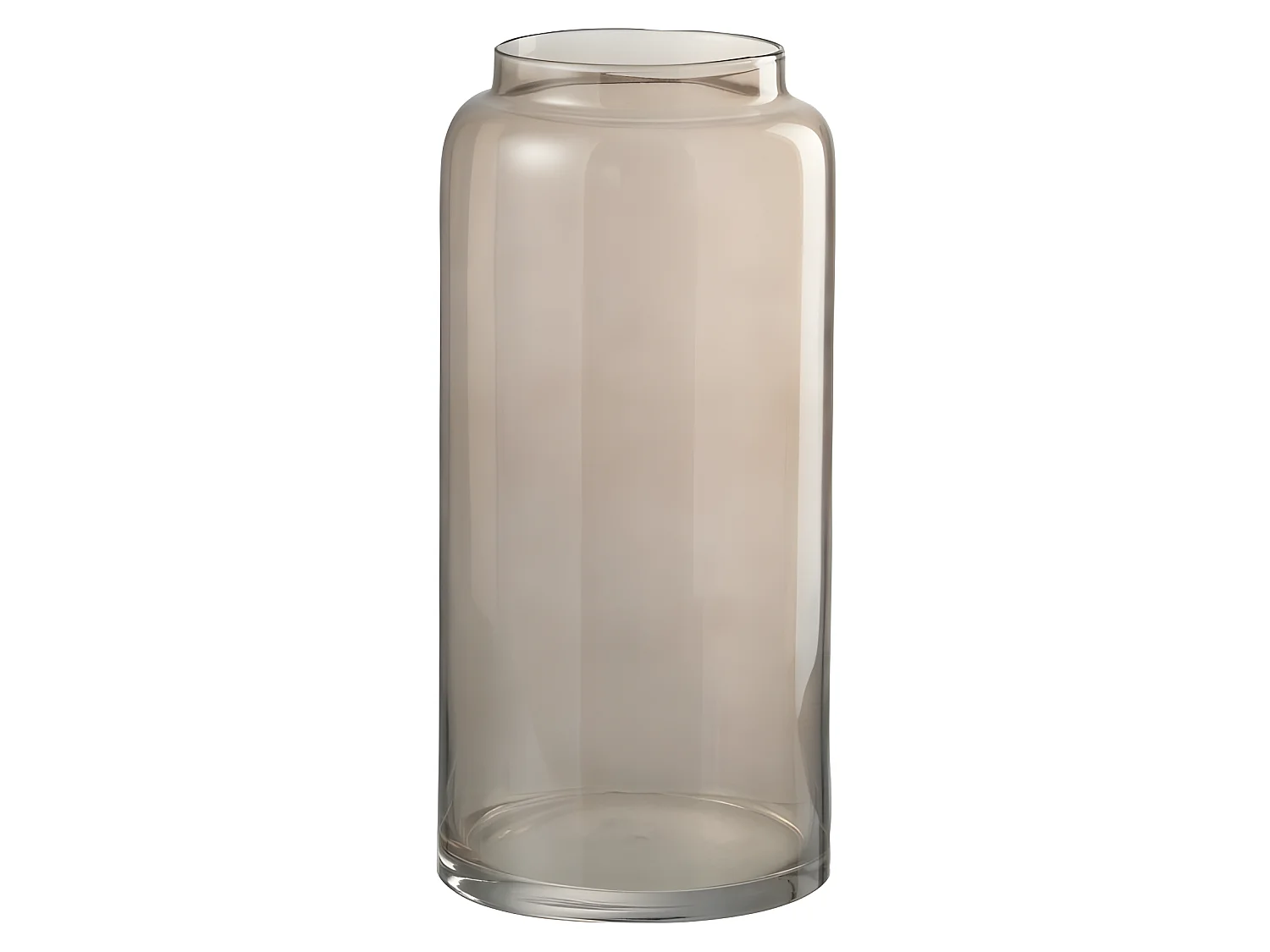 Vaso cilindrico in vetro marrone 19x19x40 cm