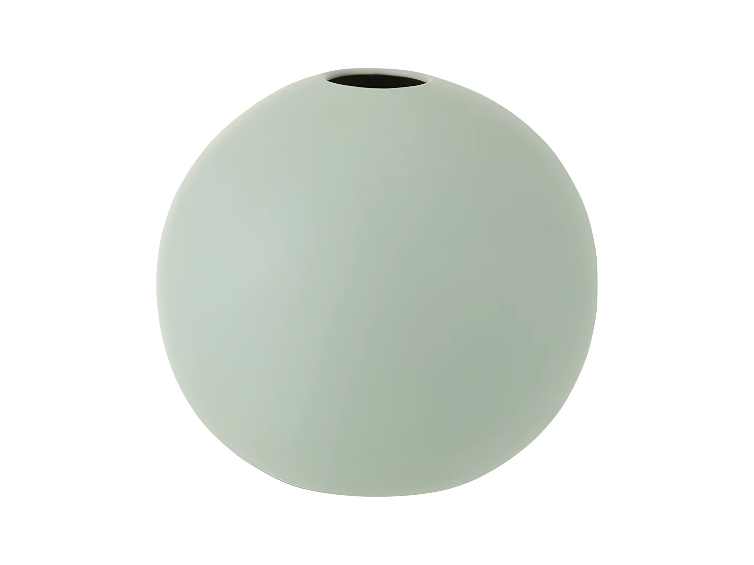 Vase boule en céramique vert pastel D12cm
