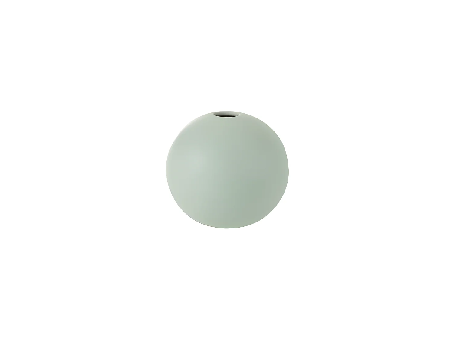 Vase boule en céramique vert pastel D12cm