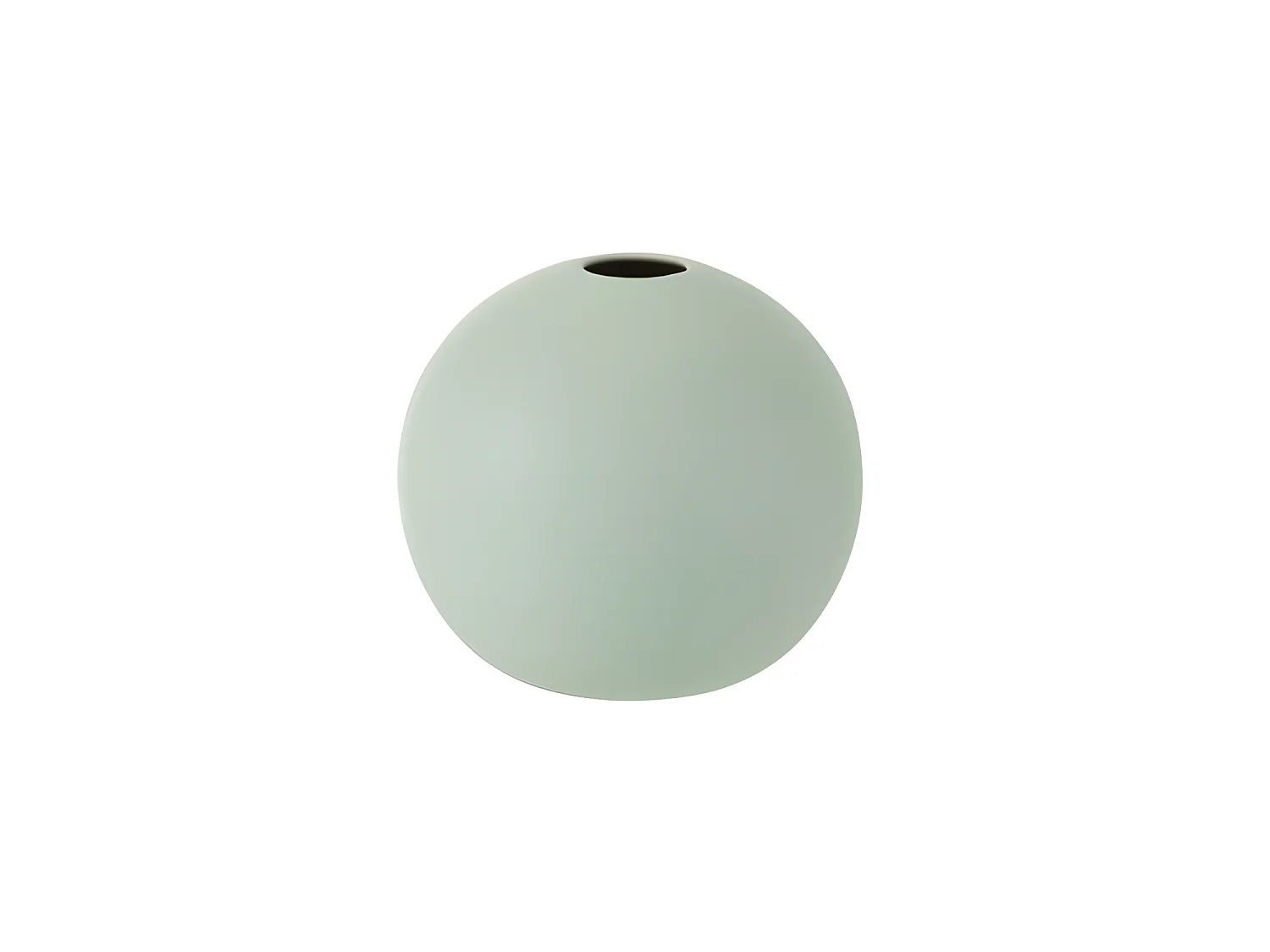 Vaso sferico in ceramica verde menta 18x18x18 cm