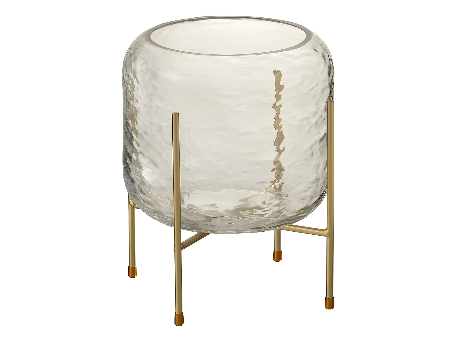 Vase sur Pied en Verre "Pieto" 18cm Transparent