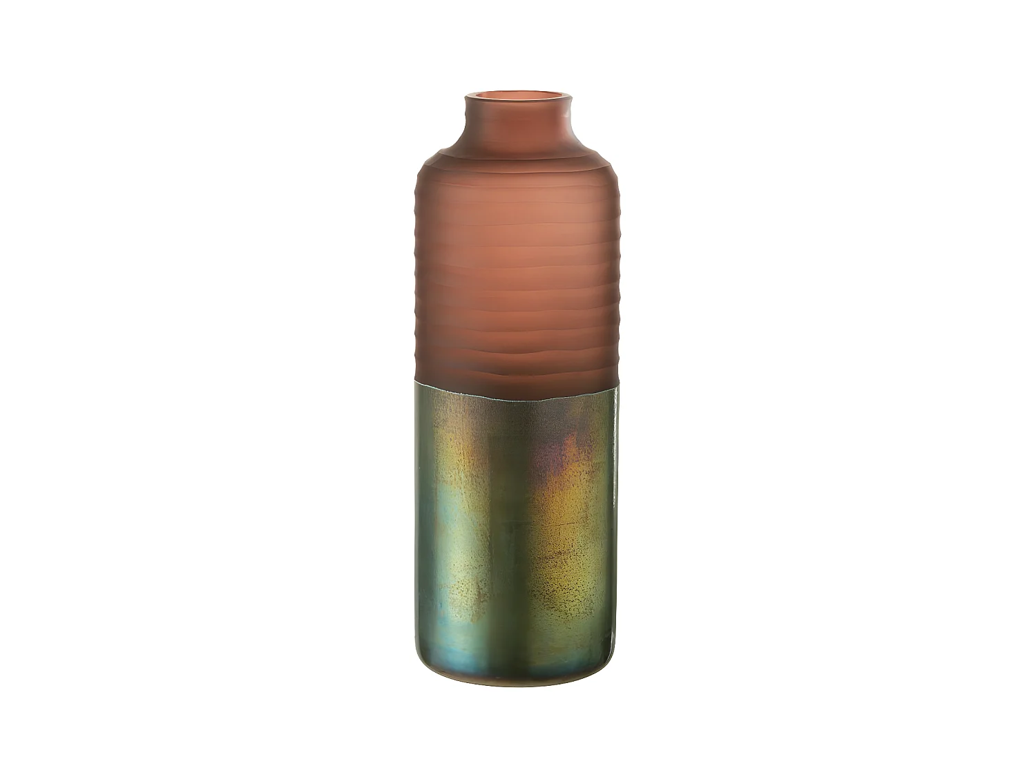 Vase Design en Verre "Ignacio" 42cm Rose