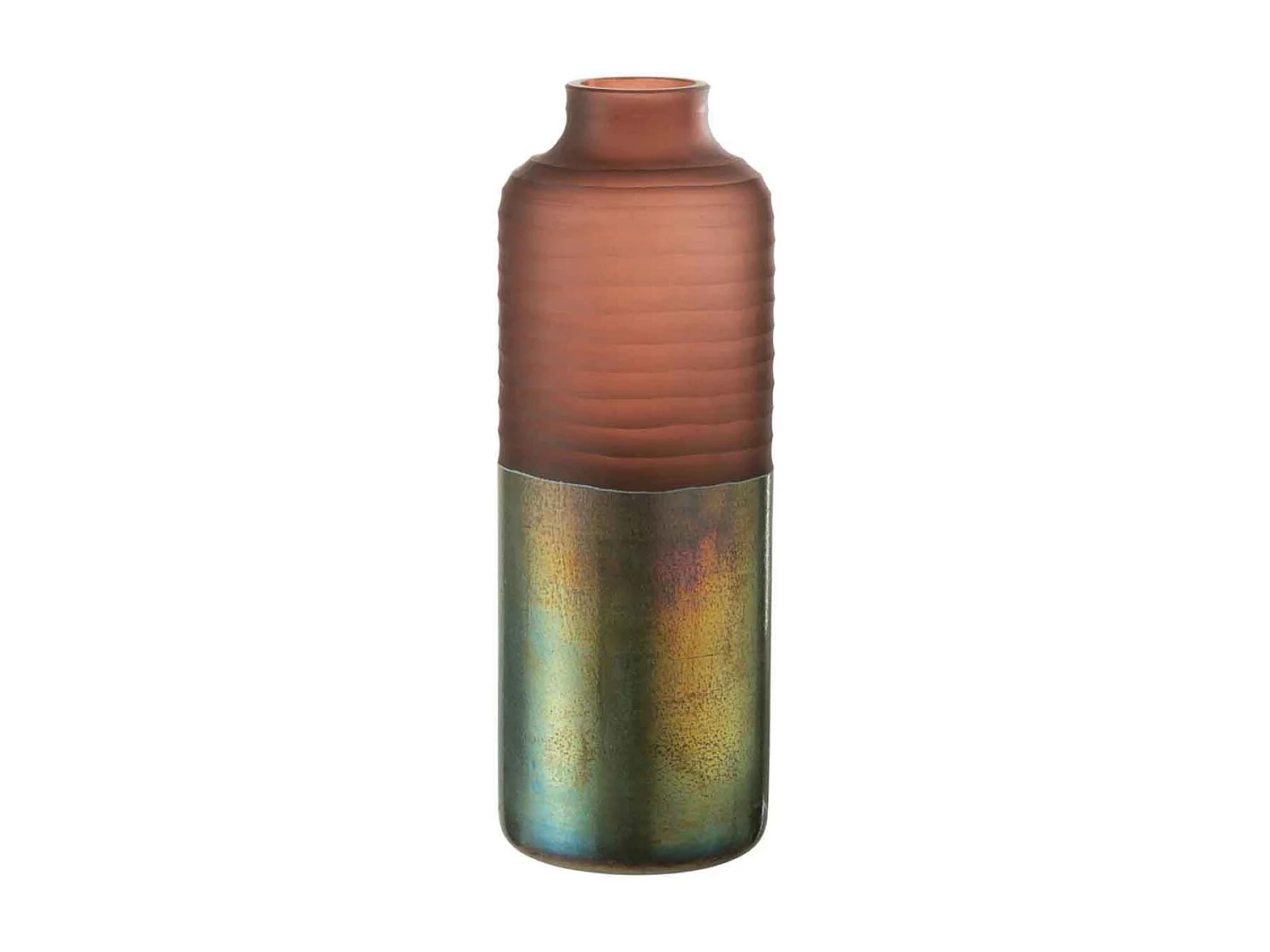 Vase Design en Verre "Ignacio" 42cm Rose