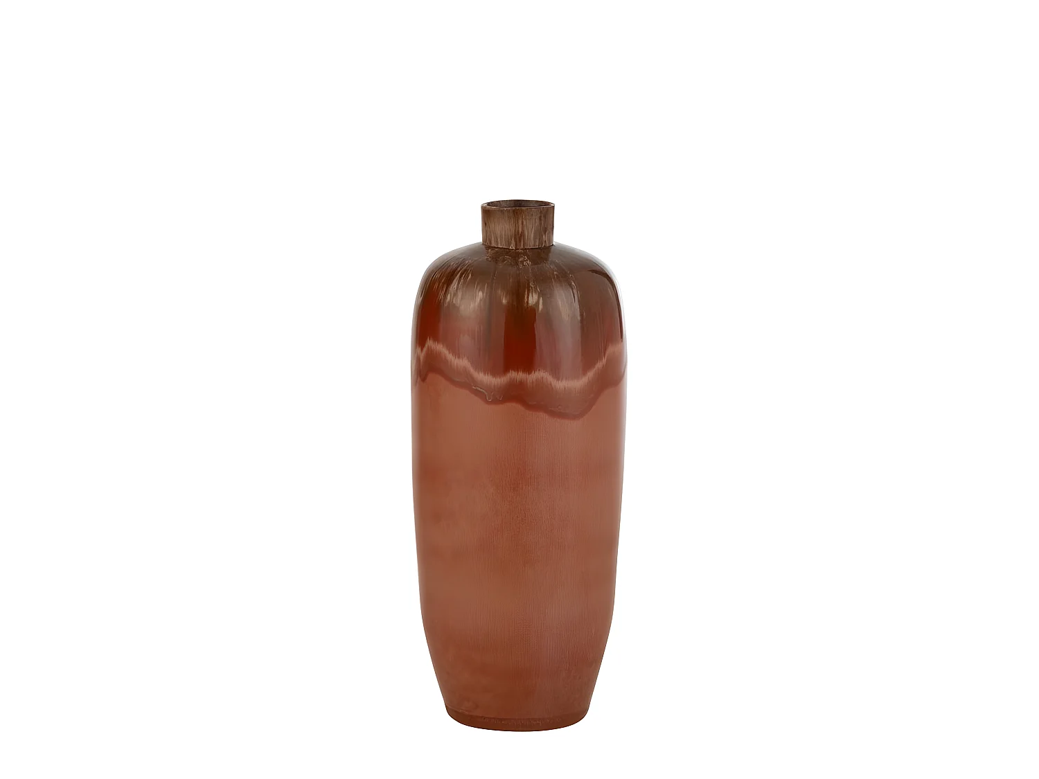 Vaso in ceramica rossa 30x30x70cm