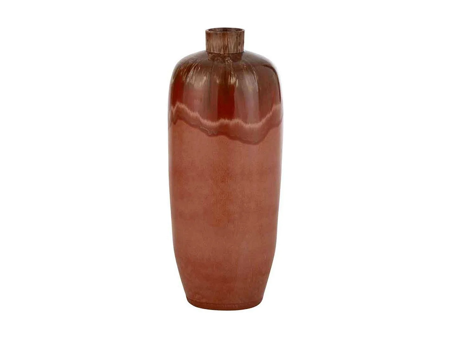 Vaso in ceramica rossa 30x30x70cm