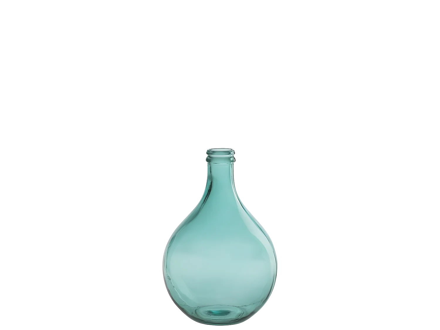 Jarrón de vidrio azul 27x27x43 cm