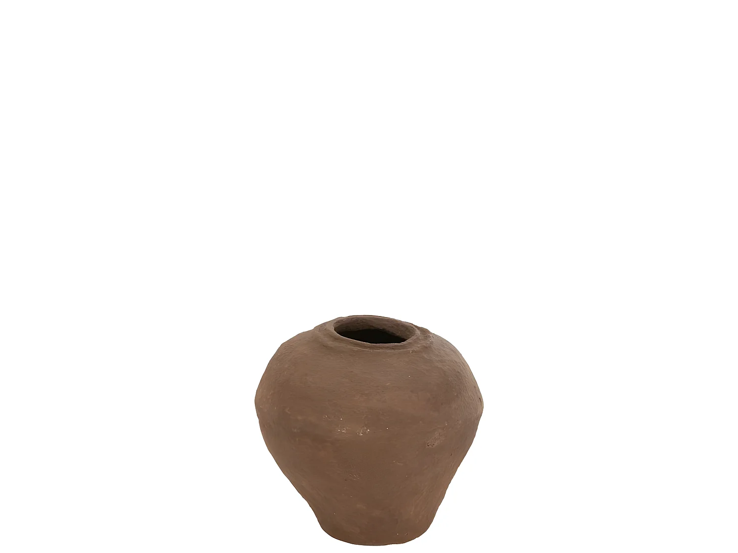 Jarrón irregular de papel marrón 44x44x48 cm