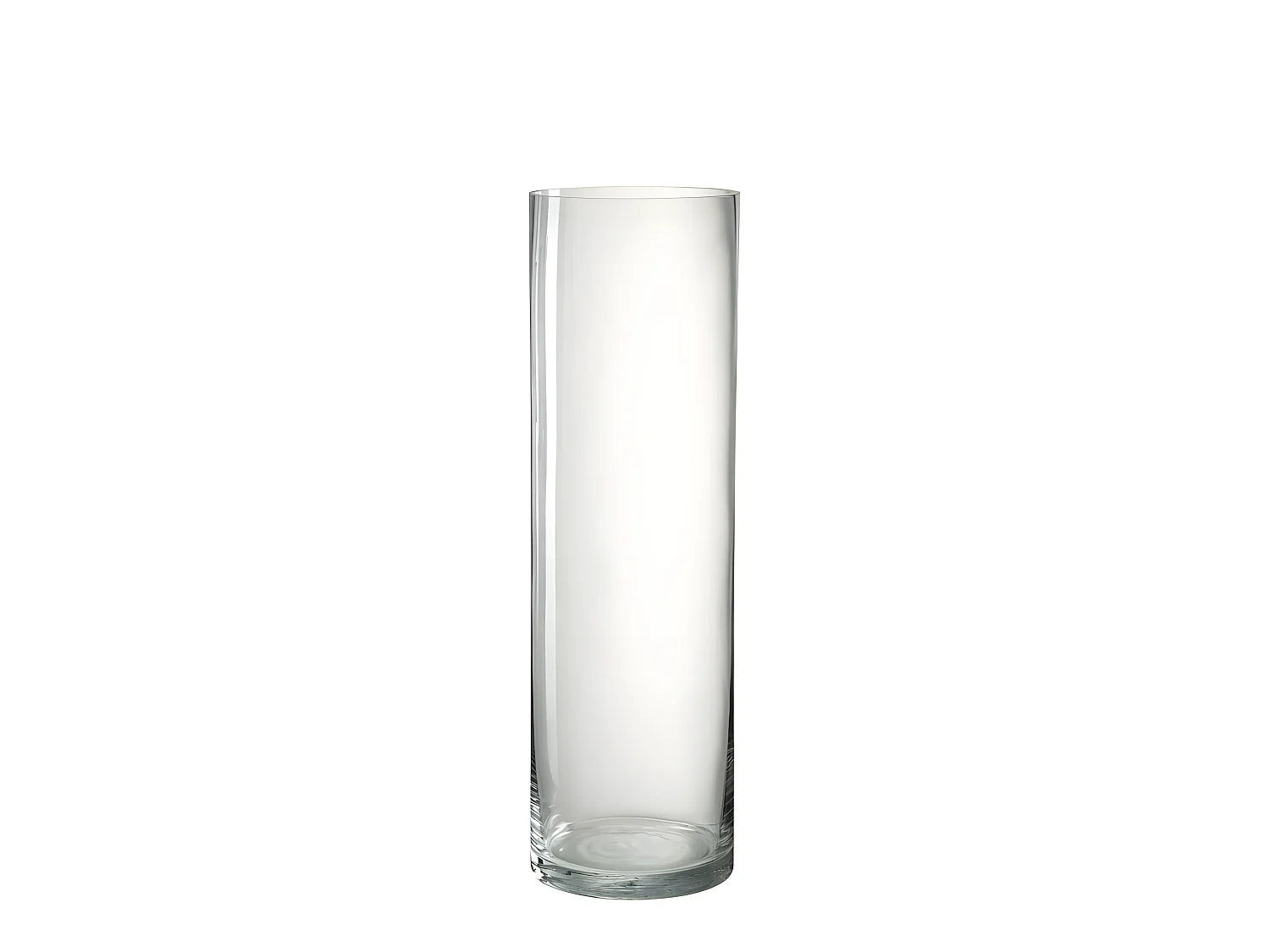 Vaso cilindrico in vetro trasparente 15x15x50 cm