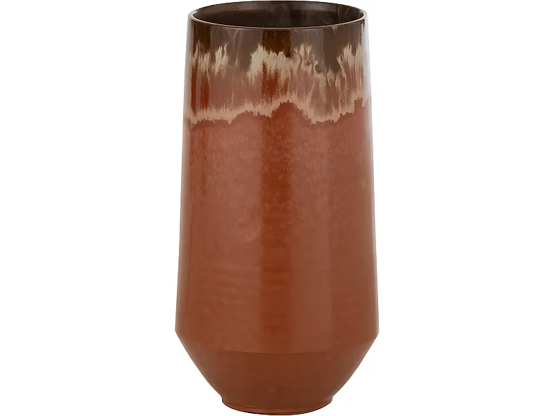 Vaso in ceramica rossa 22x22x51 cm