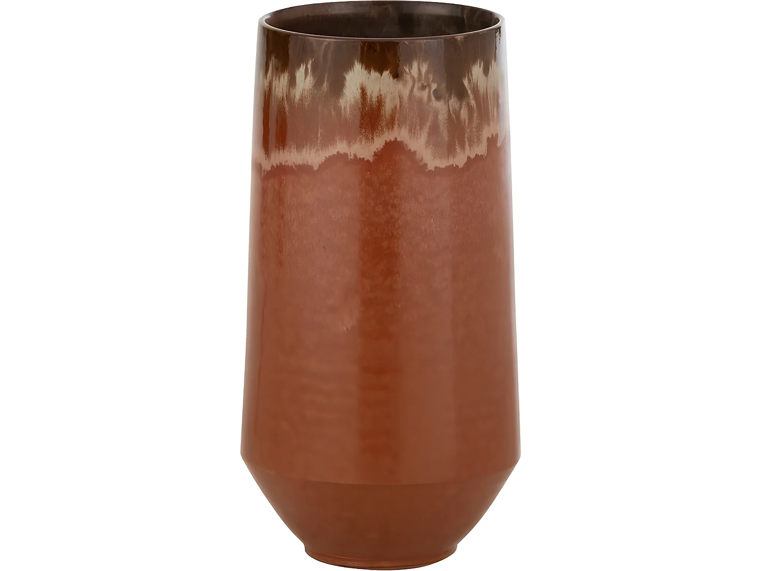 Vase Allongé en Céramique "Aline" 50cm Rouge