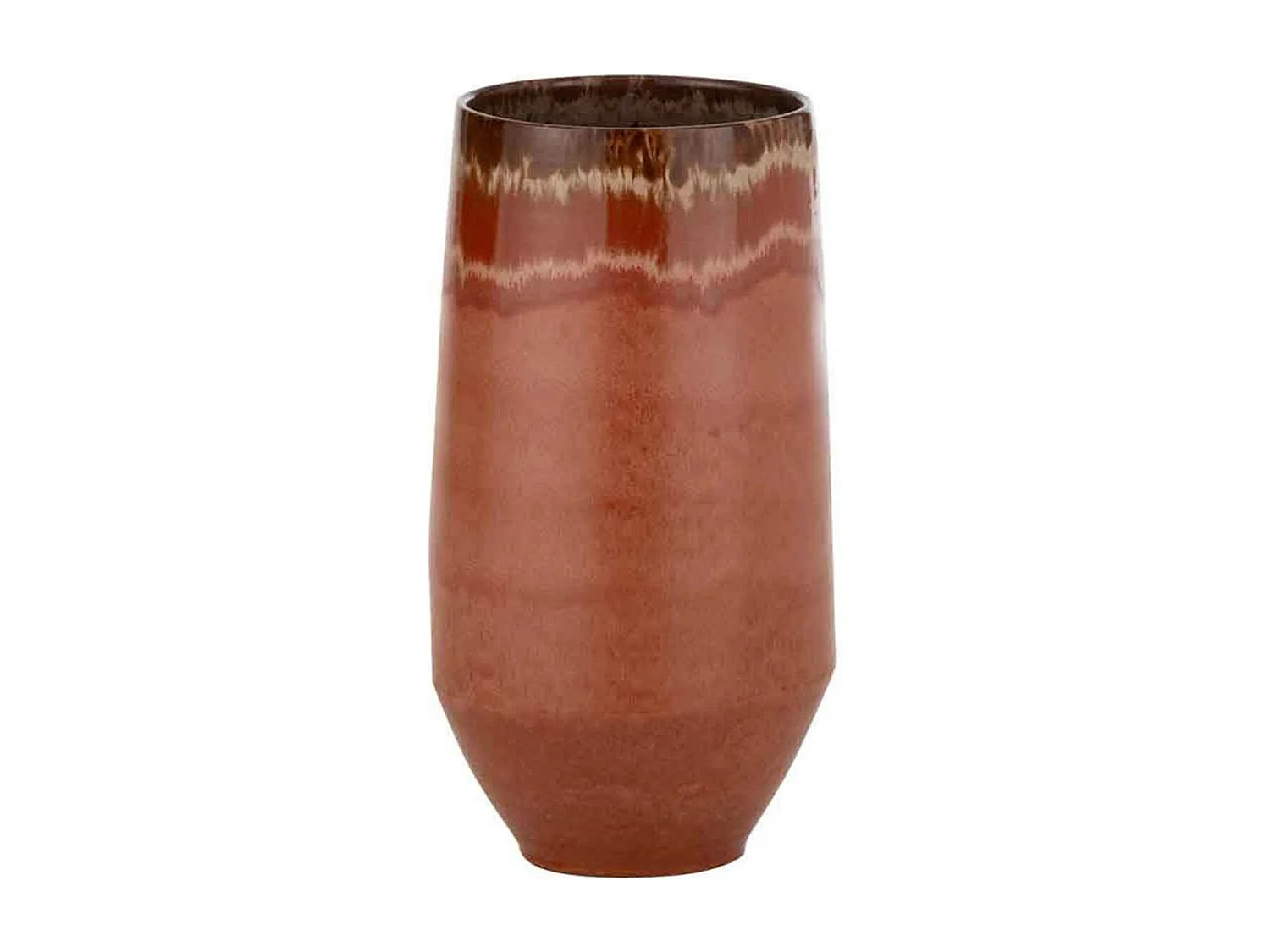 Vaso in ceramica rossa 22x22x51 cm
