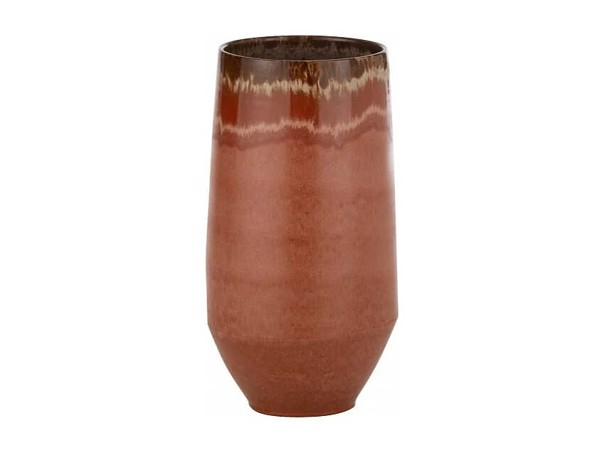 Vaso in ceramica rossa 22x22x51 cm