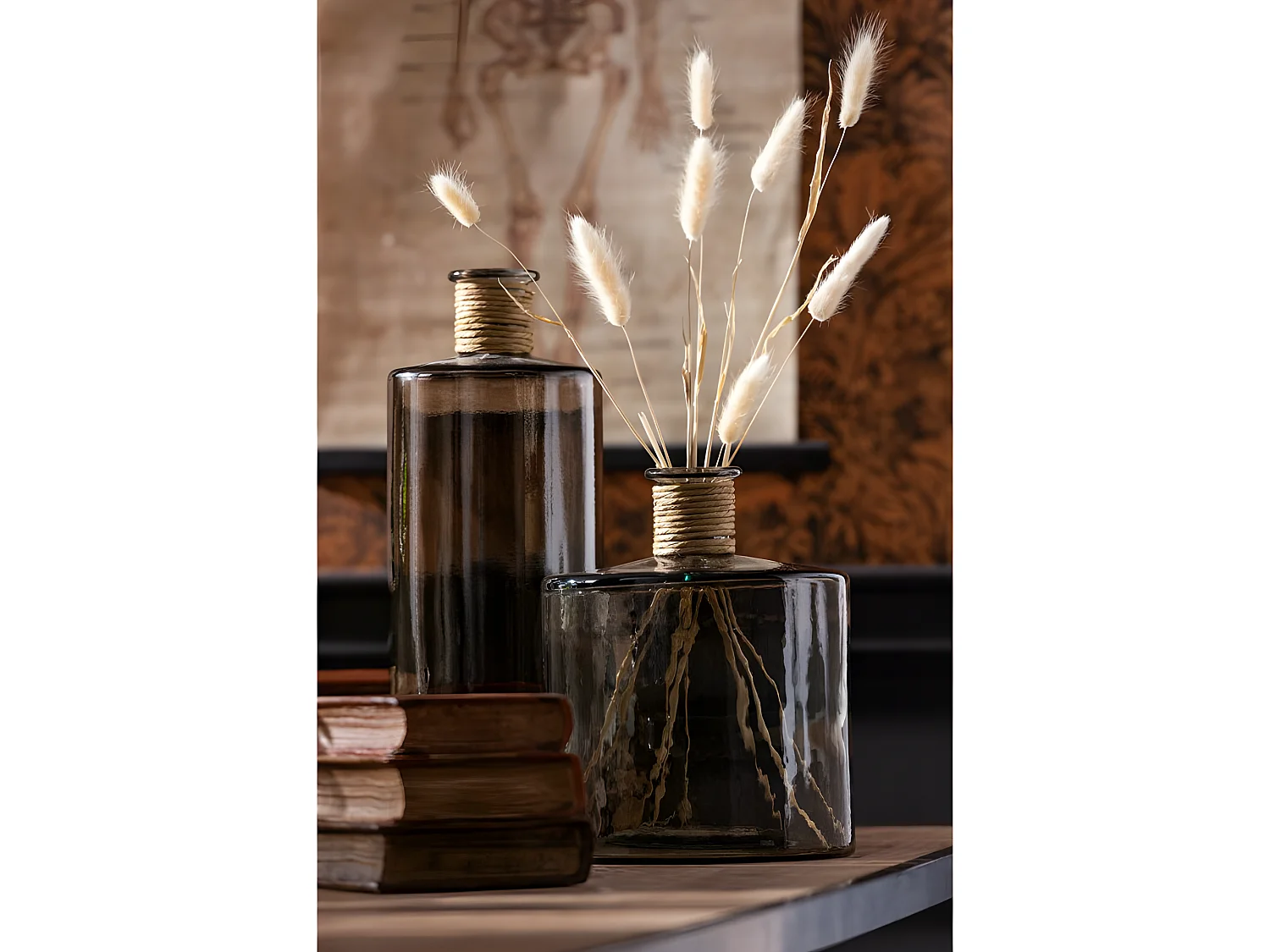 Vaso in vetro marronee 35x35x44 cm