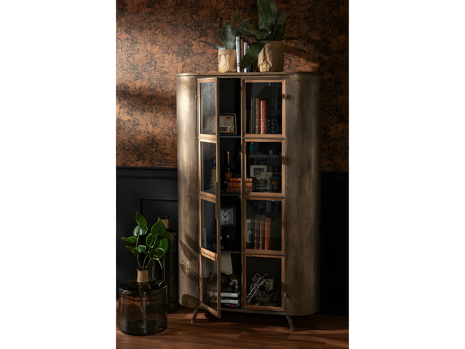 Vaso in vetro marronee 35x35x44 cm