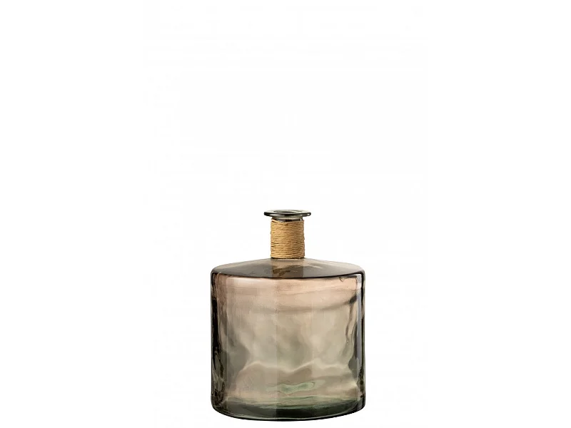 Vase Design en Verre "Safari" 45cm Marron