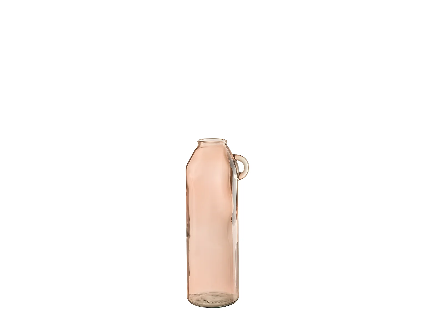 Vaso con manico in vetro rosa 17x14x45 cm