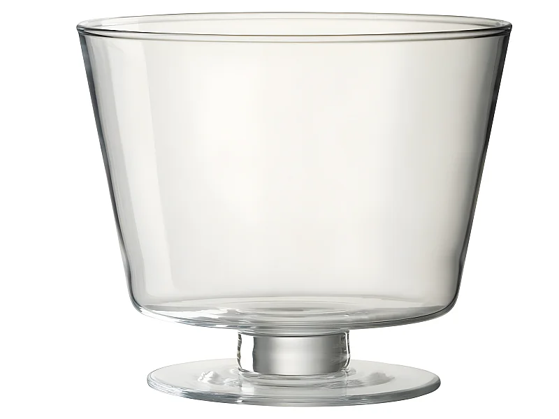 Vase Design en Verre "Olivia" 19cm Transparent