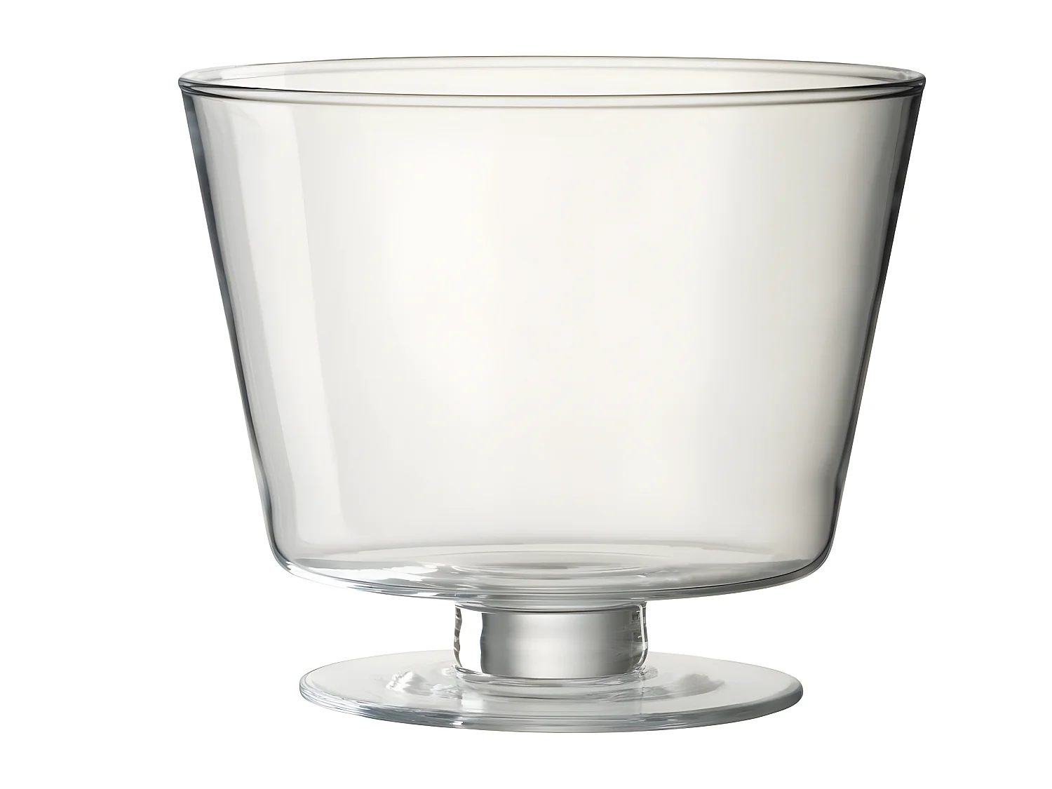 Vase Design en Verre "Olivia" 19cm Transparent