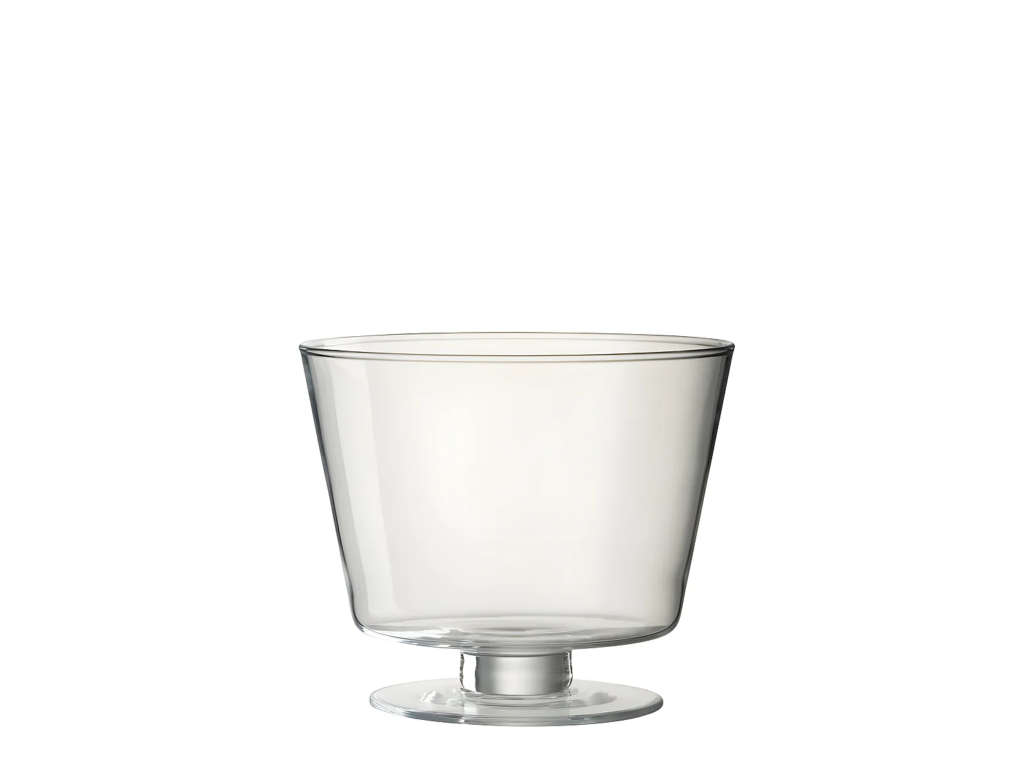 Vase Design en Verre "Olivia" 19cm Transparent