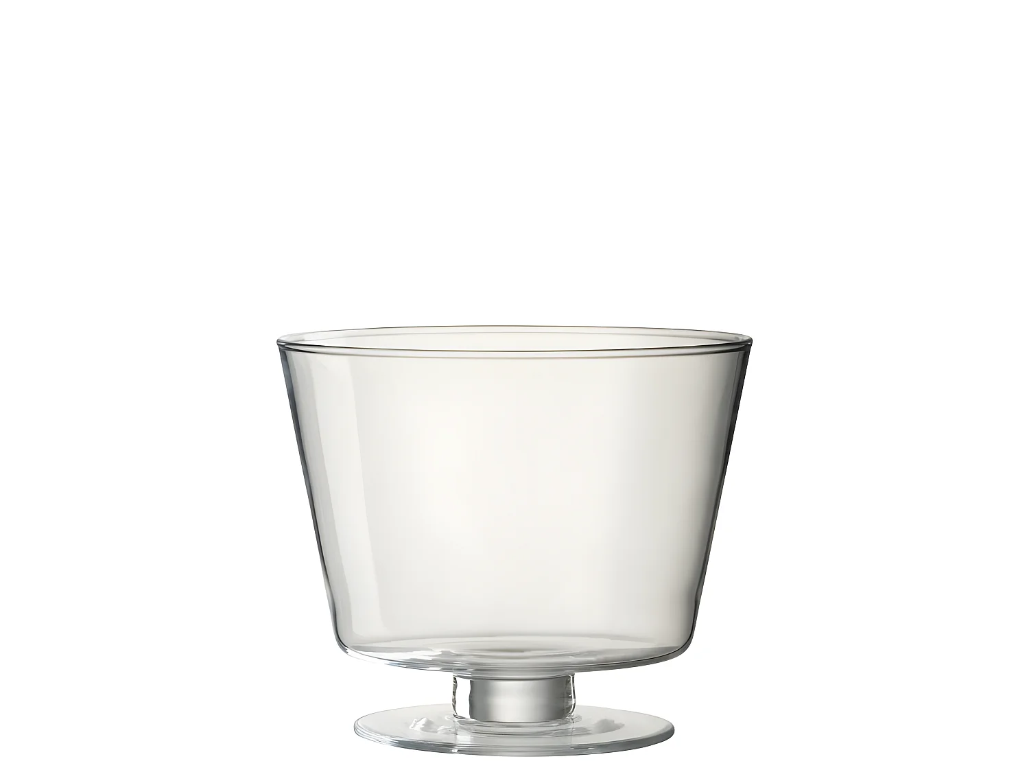 Jarrón grande de pie de vidrio 16x19x19 cm