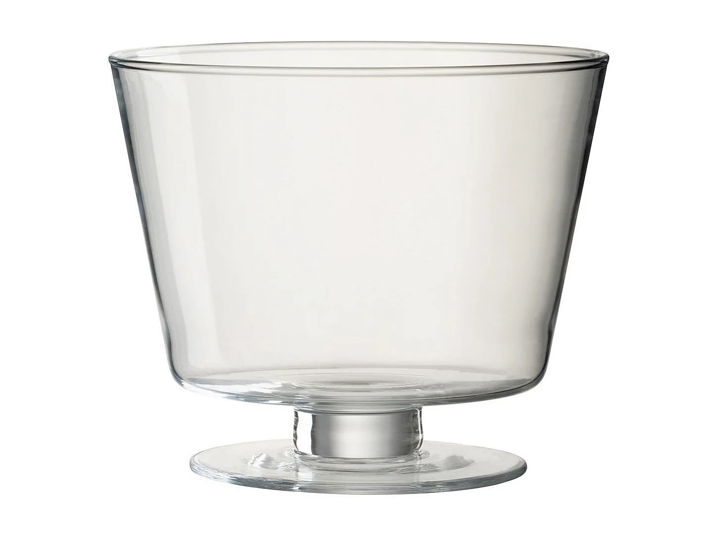 Vase Design en Verre "Olivia" 19cm Transparent