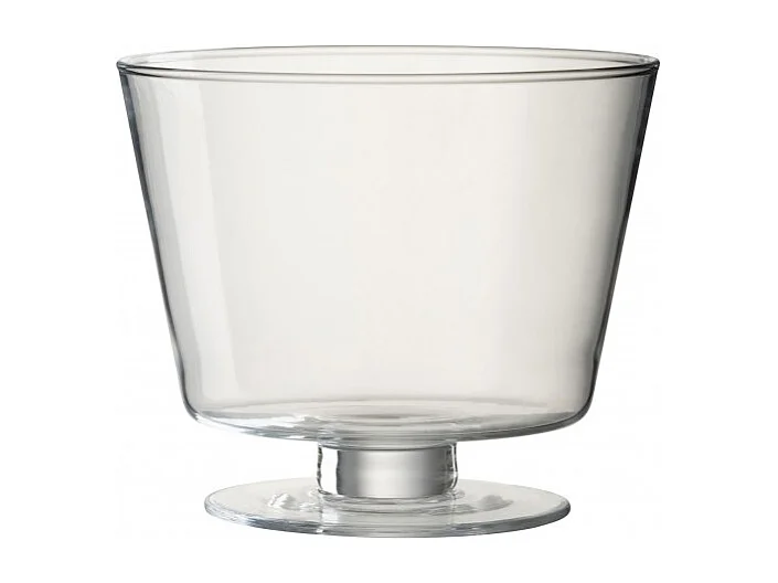 Vase Design en Verre "Olivia" 19cm Transparent