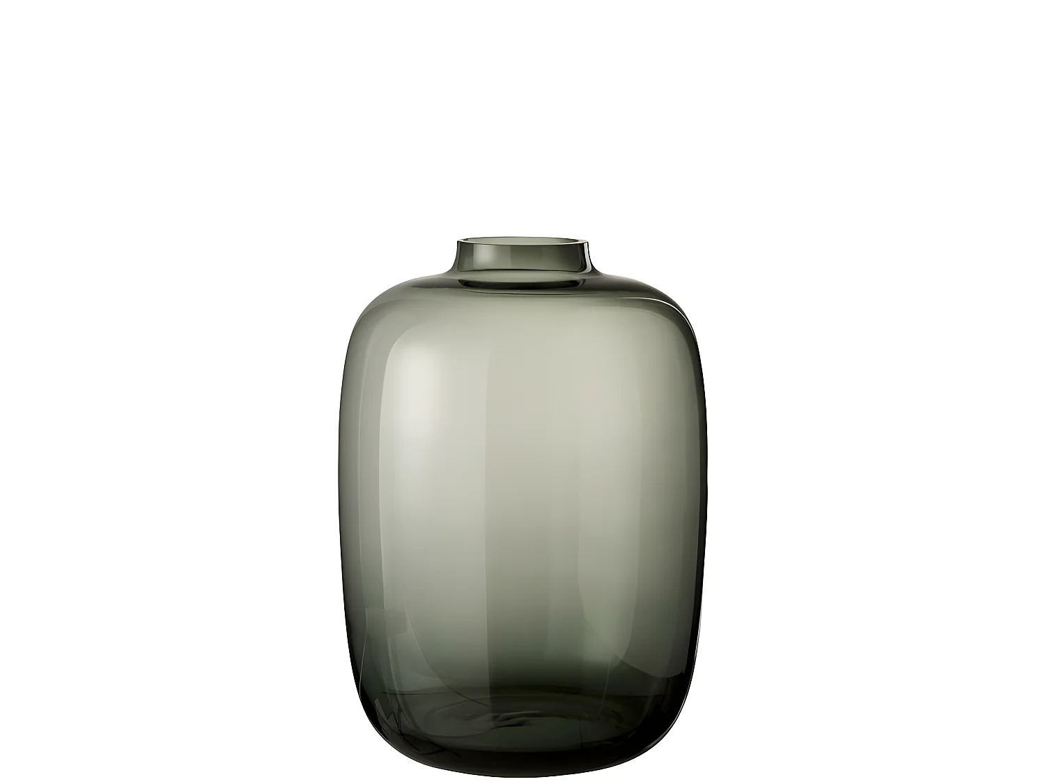 Vaso in vetro grigio 30x30x45 cm