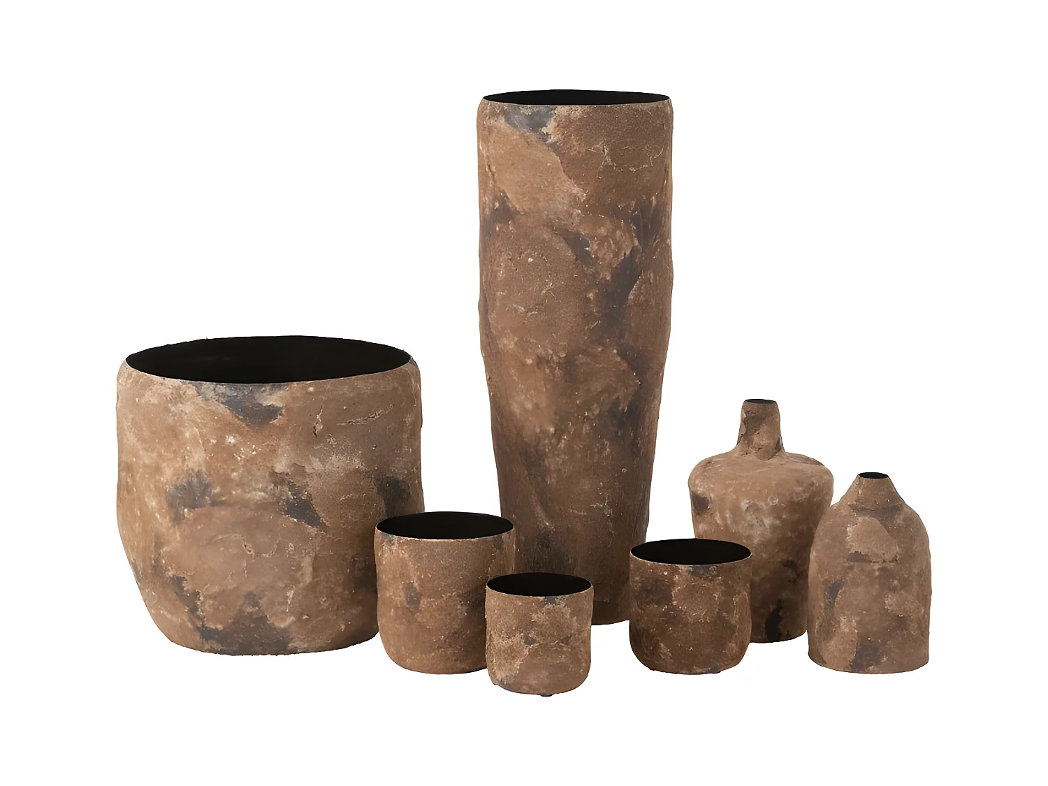 Vase Design en Métal "Effy" 24cm Marron