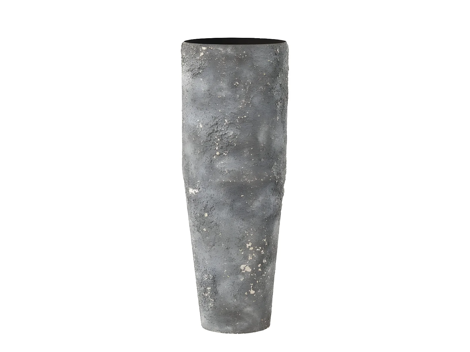 Vase Cylindrique en Métal "Effy" 70cm Gris