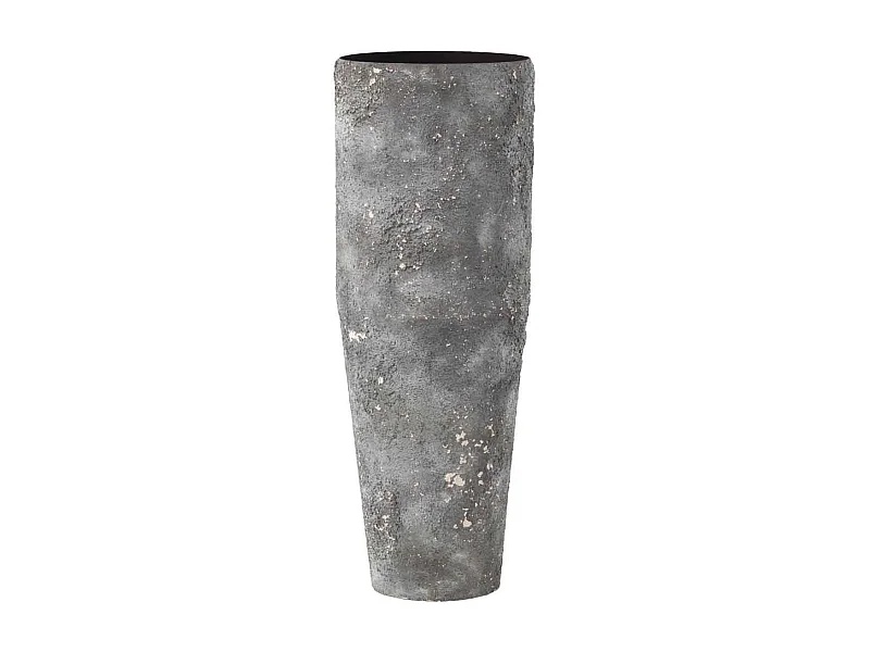 Vase Cylindrique en Métal "Effy" 70cm Gris