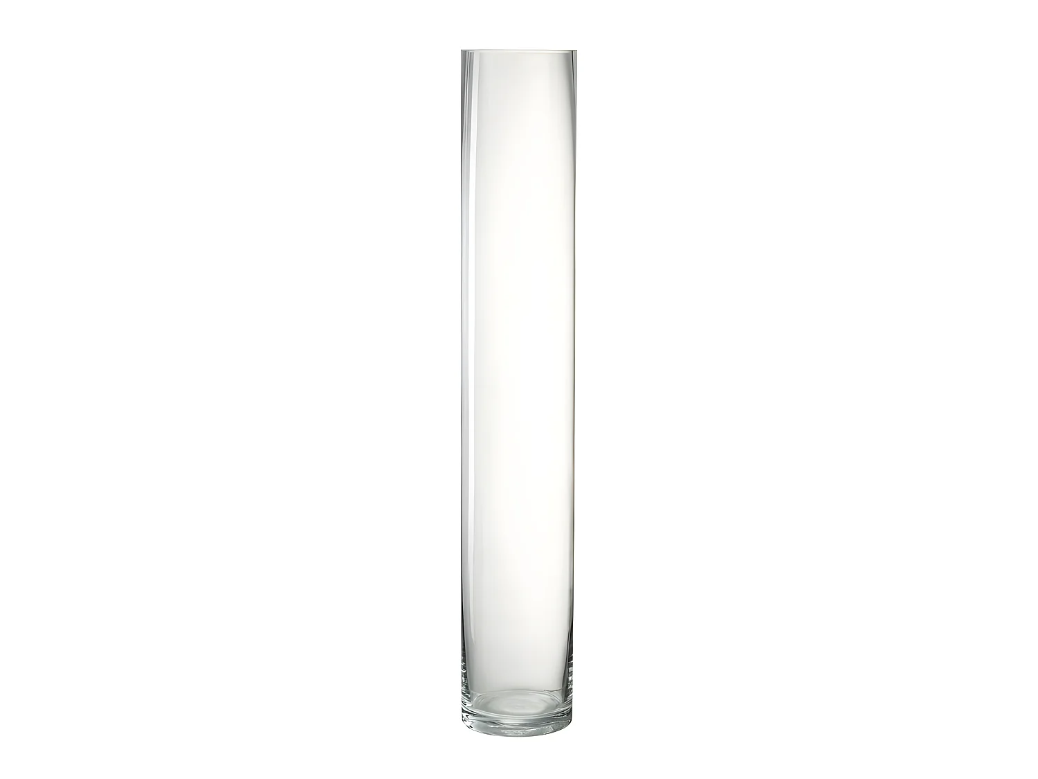 Vaso cilindrico in vetro trasparente 10x10x61 cm