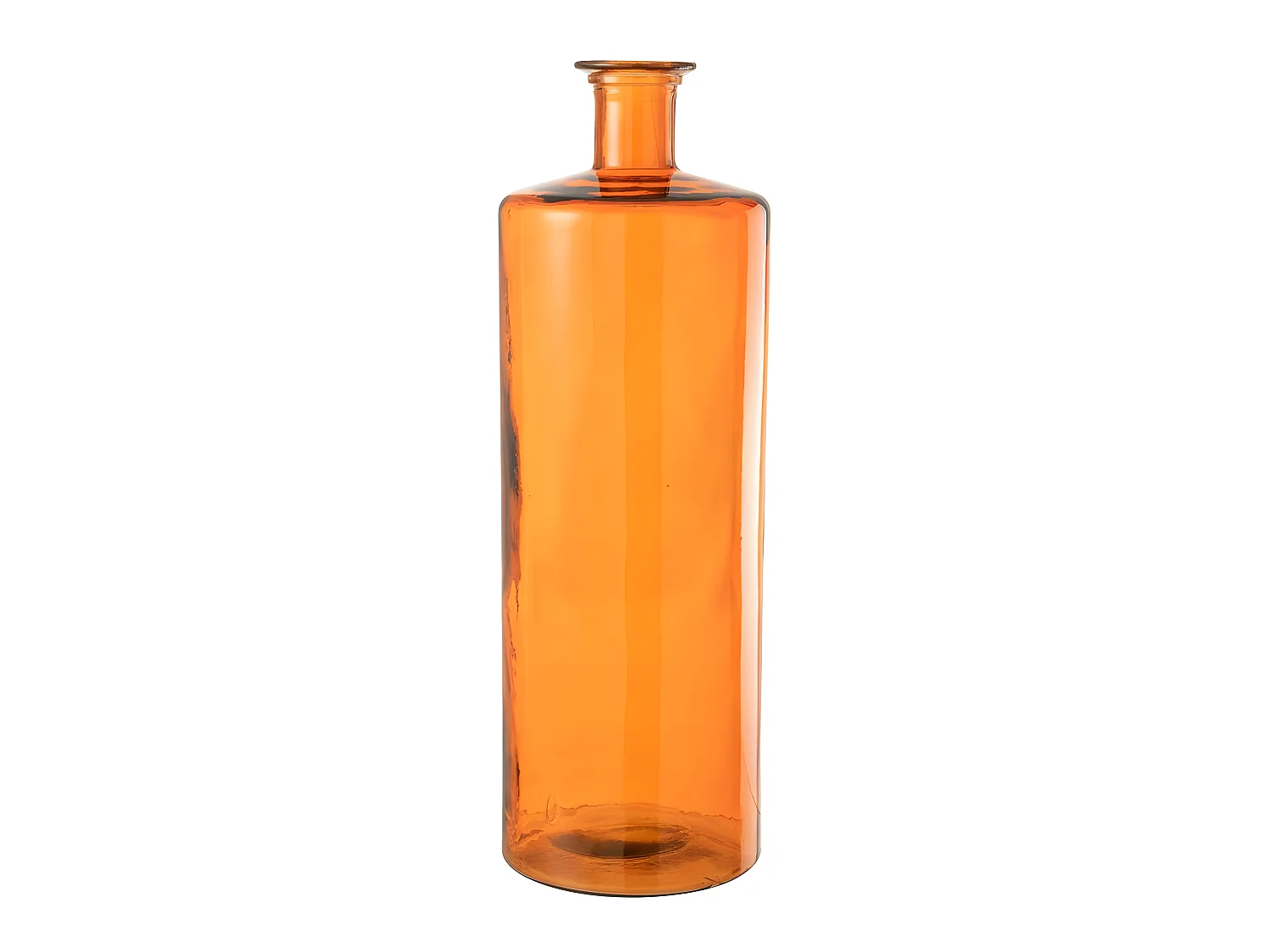 Vaso bottiglia in vetro rosso 26x26x74 cm