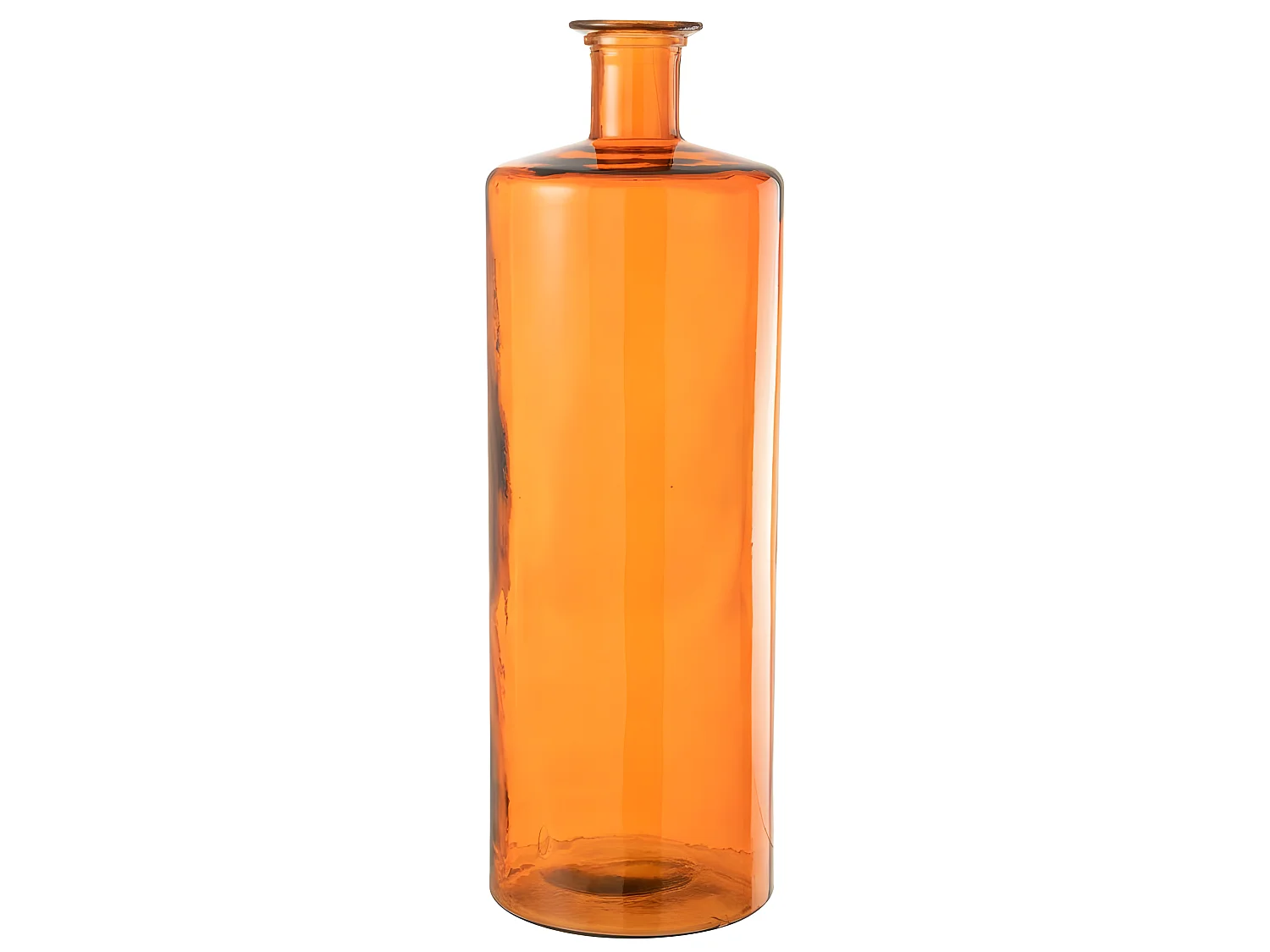 Jarrón de vidrio rojo de 26x26x74 cm