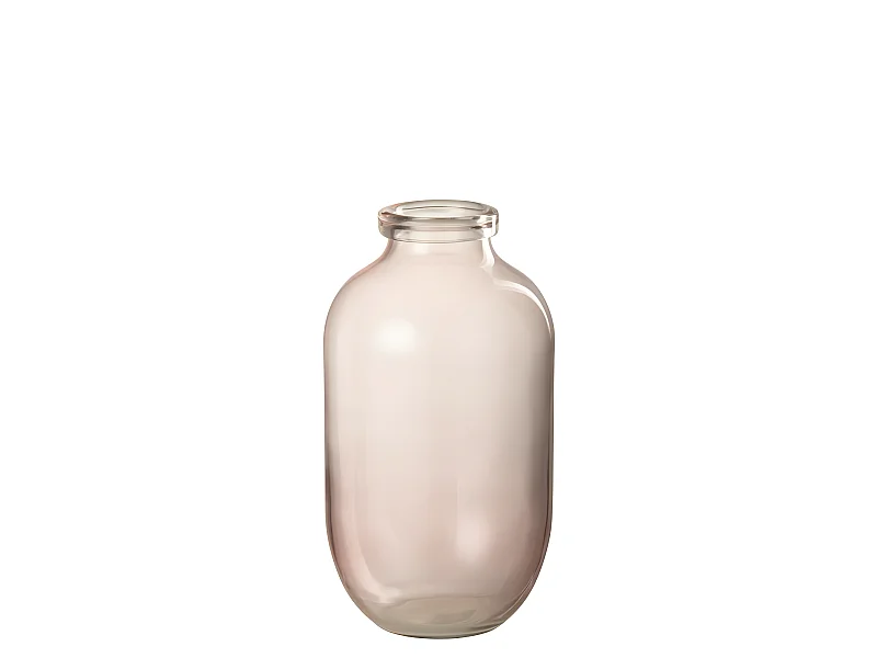 Vaso in vetro rosa 20x20x35 cm