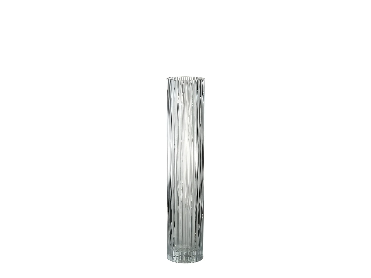 Vase Design "Lignes Verre" 40cm Transparent