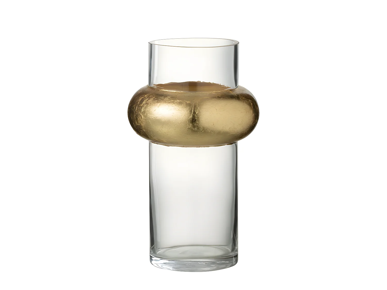 Vase Design "Bague Cylindrique" 25cm Transparent