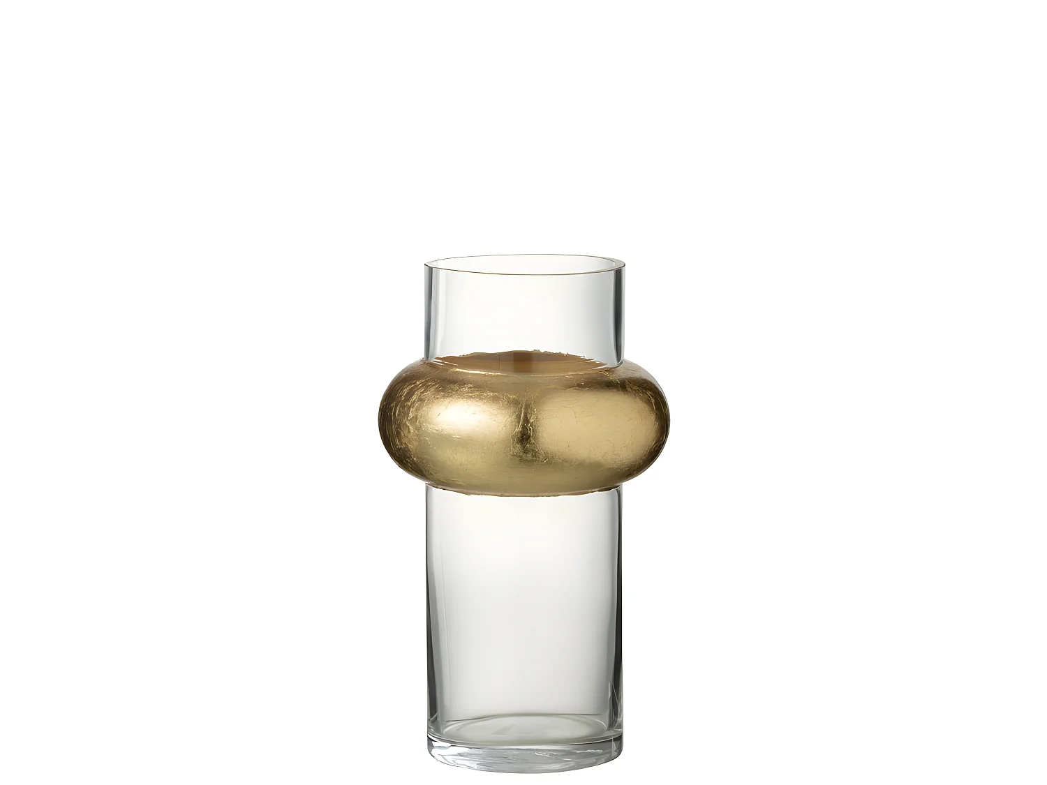 Vase Design "Bague Cylindrique" 25cm Transparent